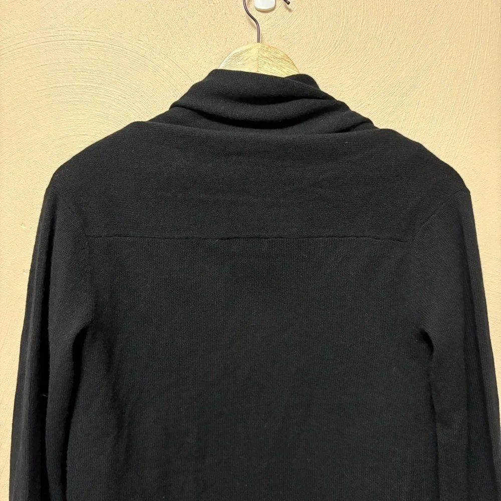 Club Monaco Cristina 100% Cashmere Shawl Lapel Cardigan Sweater Black XS